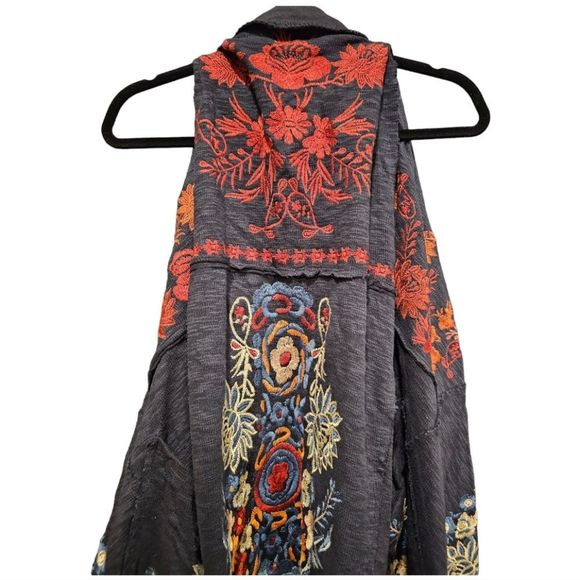 SOLD!!! COLDWATER CREEK Embroidered Swing Long - Large - Picture 4 of 9